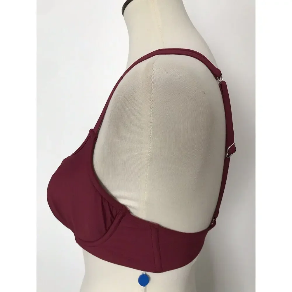 Birdsong Wrap Bikini Top Plum Pie Swimwear